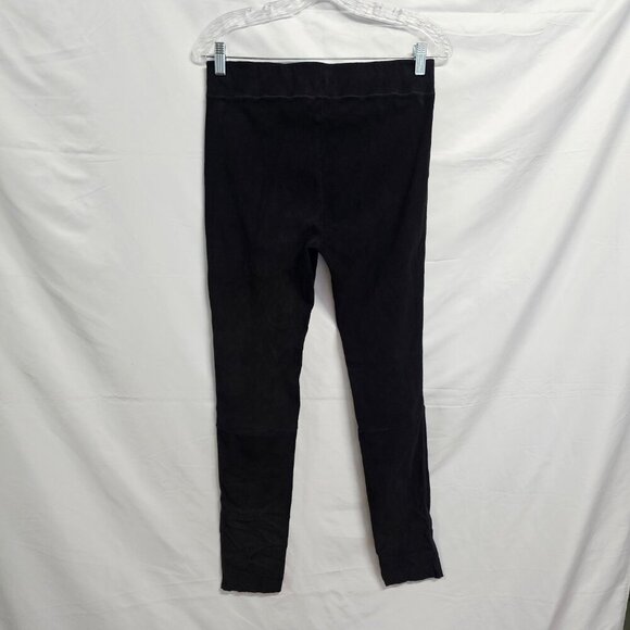 Jil Sander Women Skinny Ankle Pants Size 40 Black Ante Lamb Leather check flaw - Picture 4 of 16